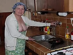 Granny pornography dusting